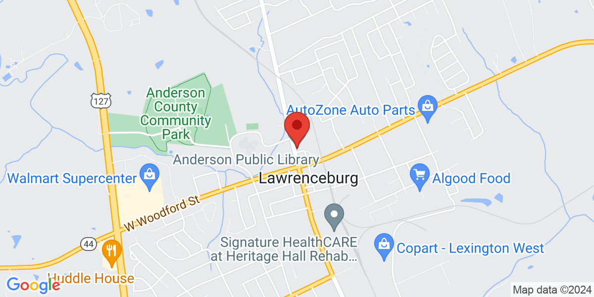 Map of Anderson Public Library